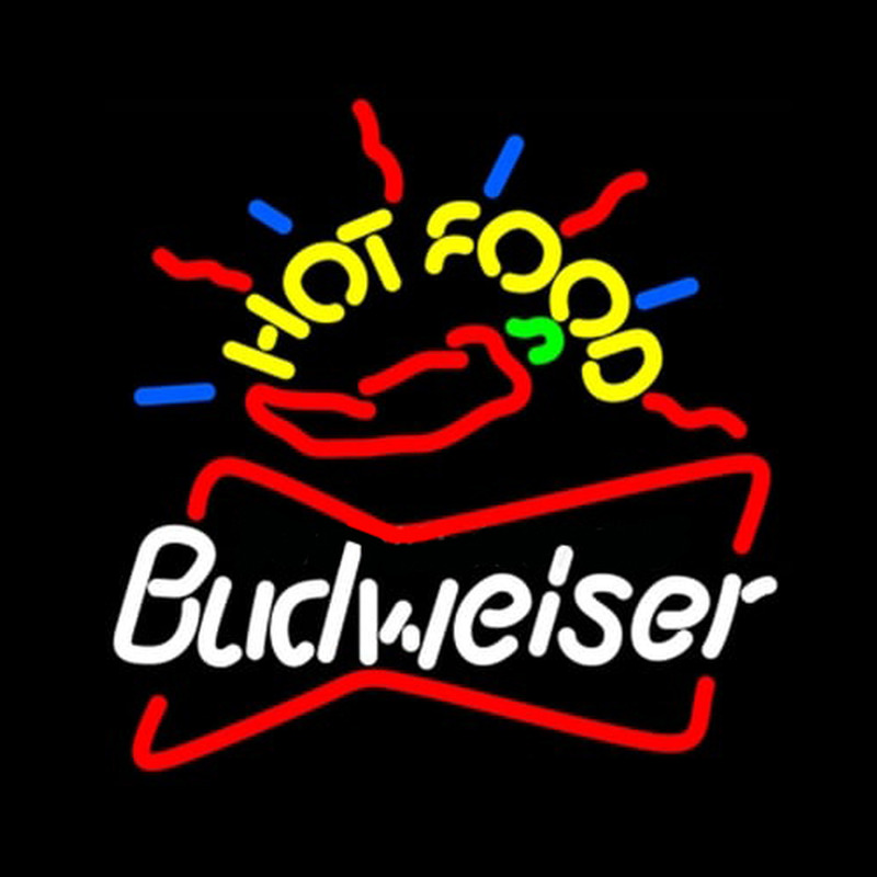 Budweiseer Hot Food Leuchtreklame