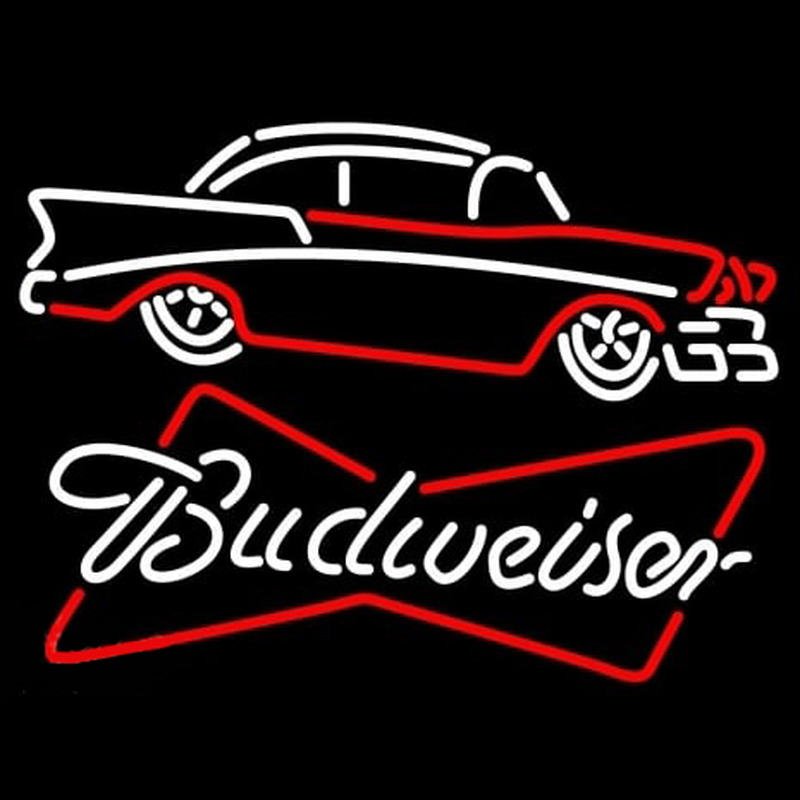 Budweiser 57 Chevy Leuchtreklame