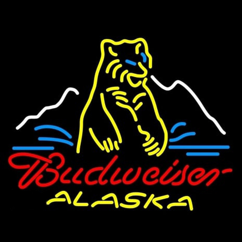 Budweiser Alaska Polar Bear Beer Leuchtreklame