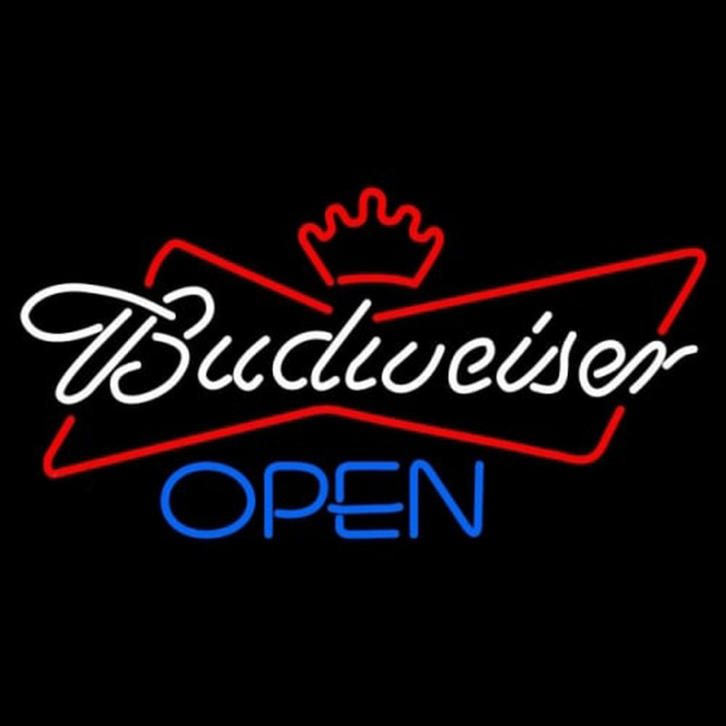 Budweiser Blue Open Leuchtreklame