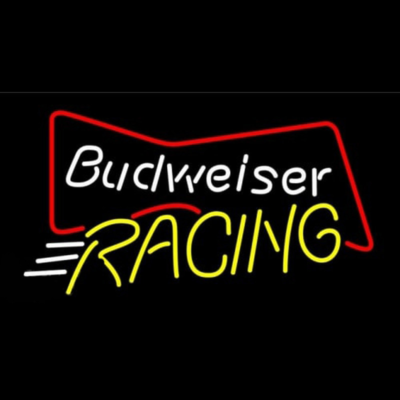 Budweiser Bowtie Racing Leuchtreklame