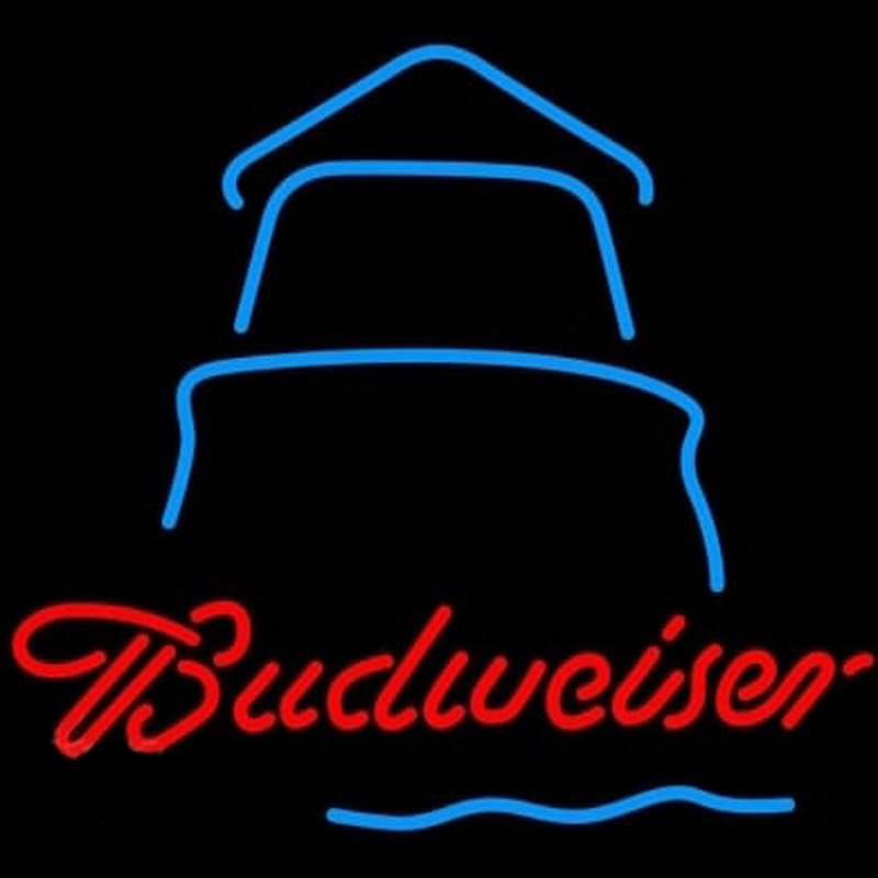 Budweiser Day Lighthouse Leuchtreklame