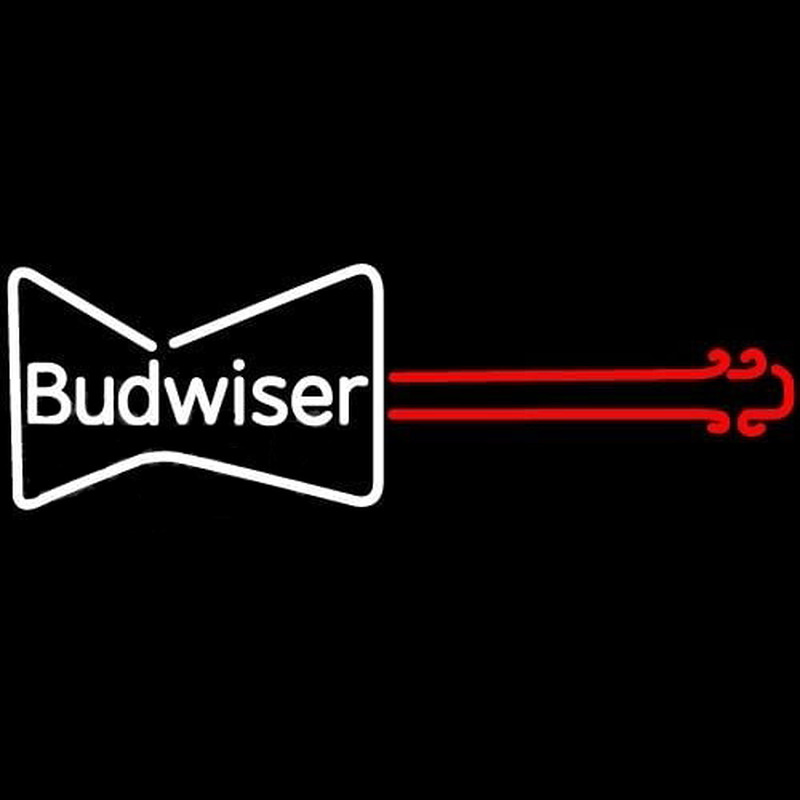 Budweiser Guitar Beer Sign Leuchtreklame