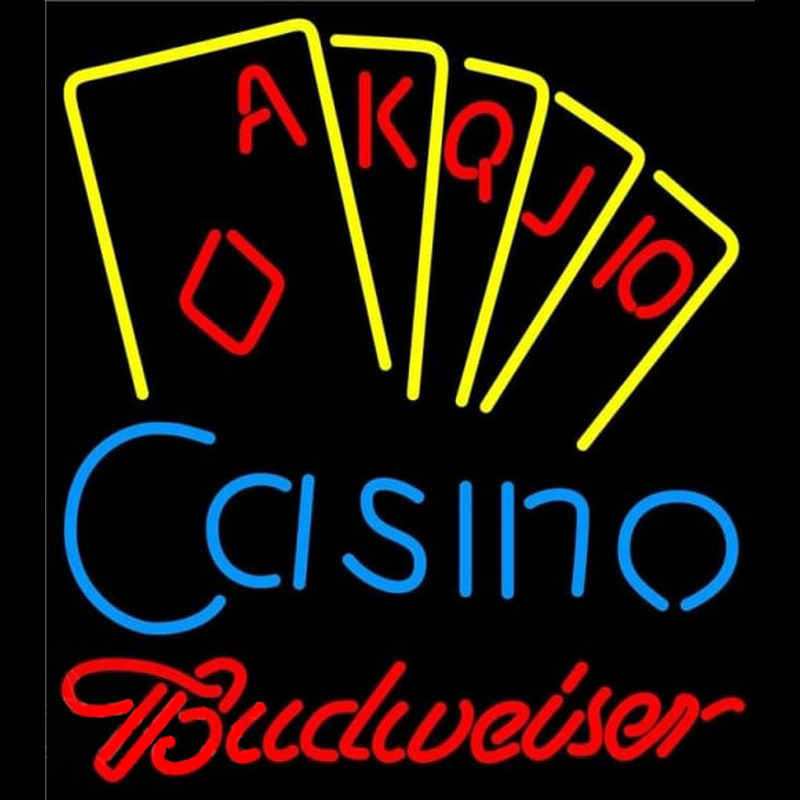 Budweiser Poker Casino Ace Series Beer Sign Leuchtreklame