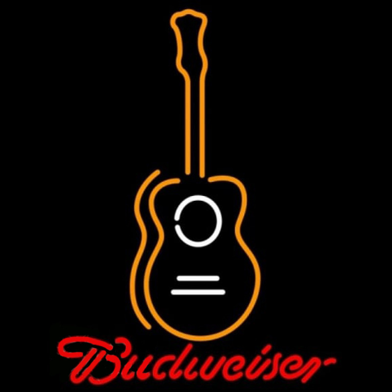 Budweiser Wall Guitar Beer Sign Leuchtreklame