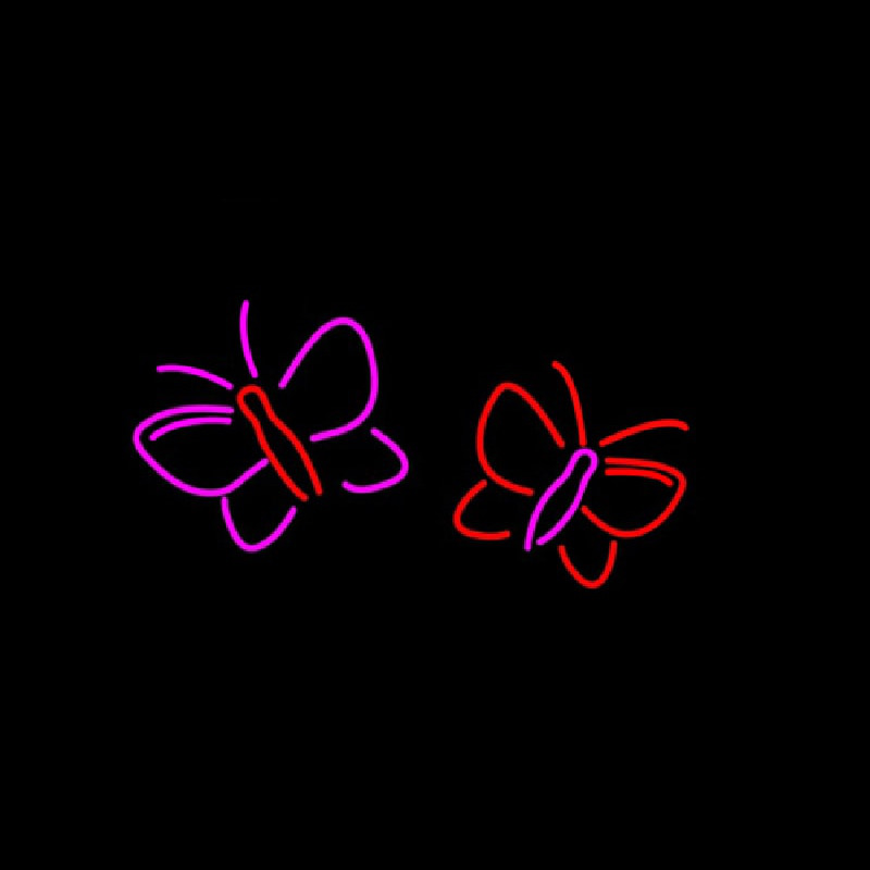 Butterflies Logo Leuchtreklame