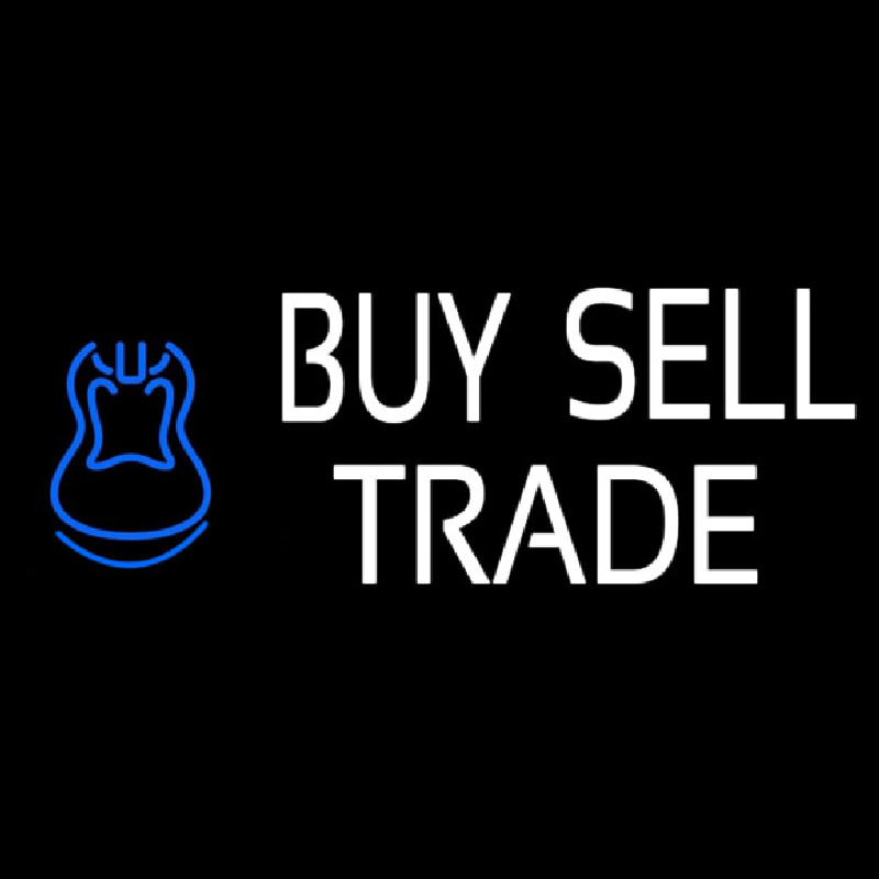 Buy Sell Trade Guitar 1 Leuchtreklame