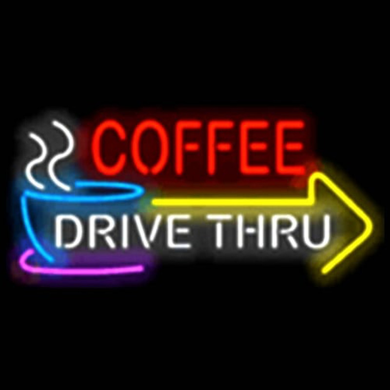 COFFEE DRIVE THRU Leuchtreklame