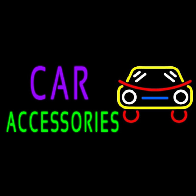 Car Accessories Leuchtreklame