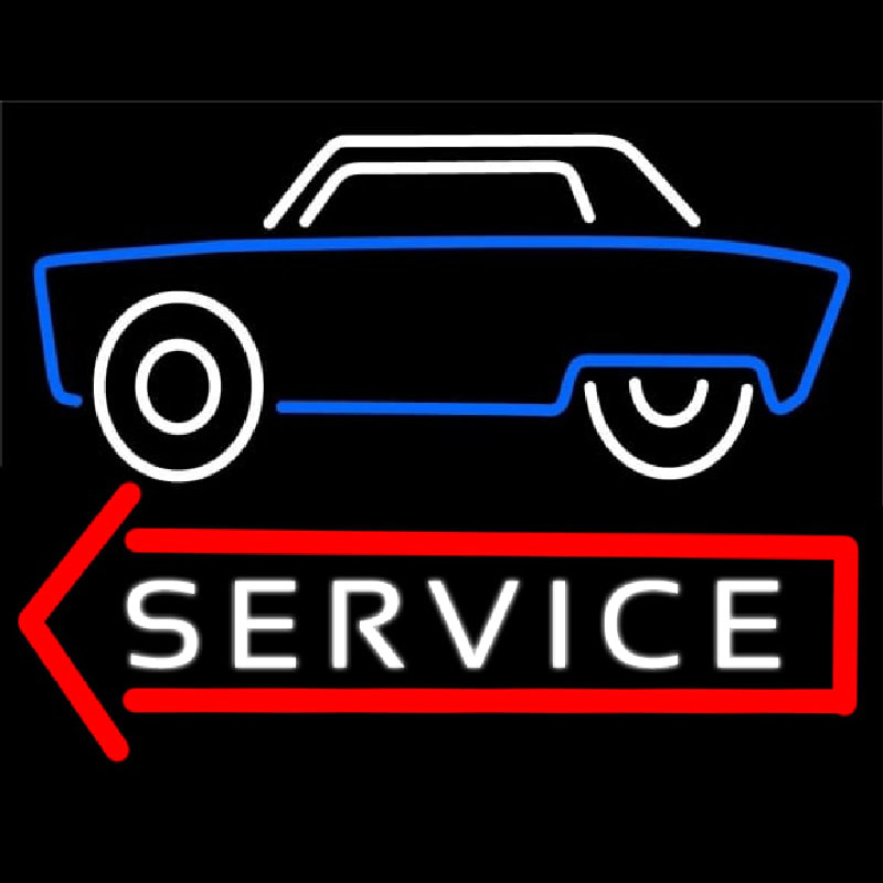 Car Logo Service 1 Leuchtreklame