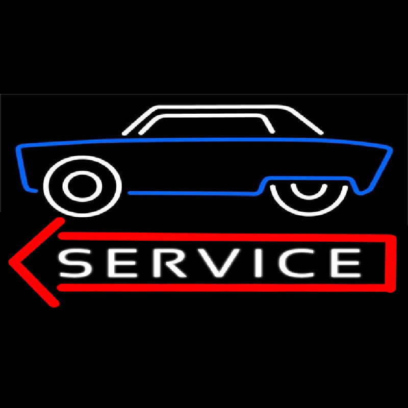 Car Logo Service Leuchtreklame