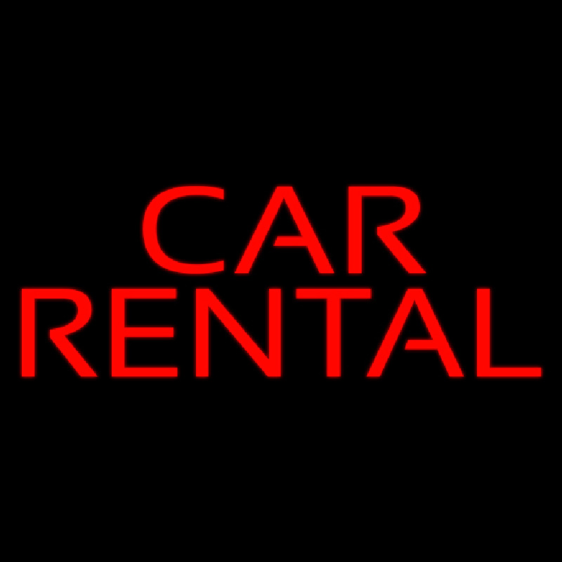 Car Rental Leuchtreklame