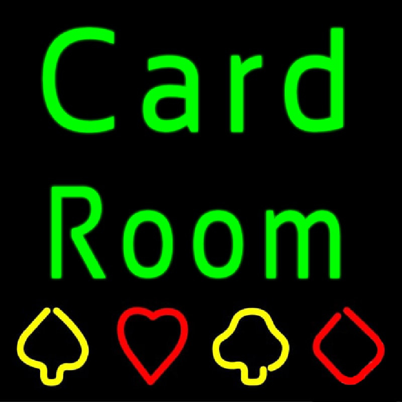 Card Room Leuchtreklame