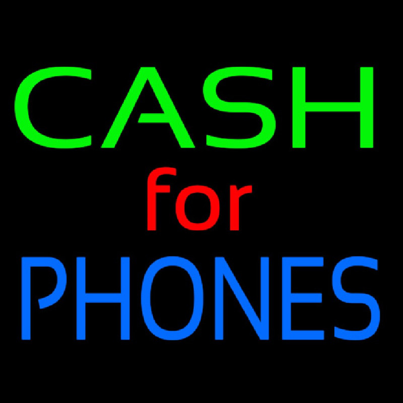 Cash For Phones Leuchtreklame