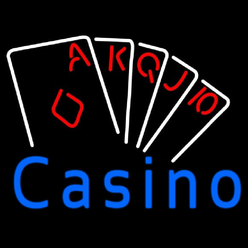 Casino Poker Hand Leuchtreklame