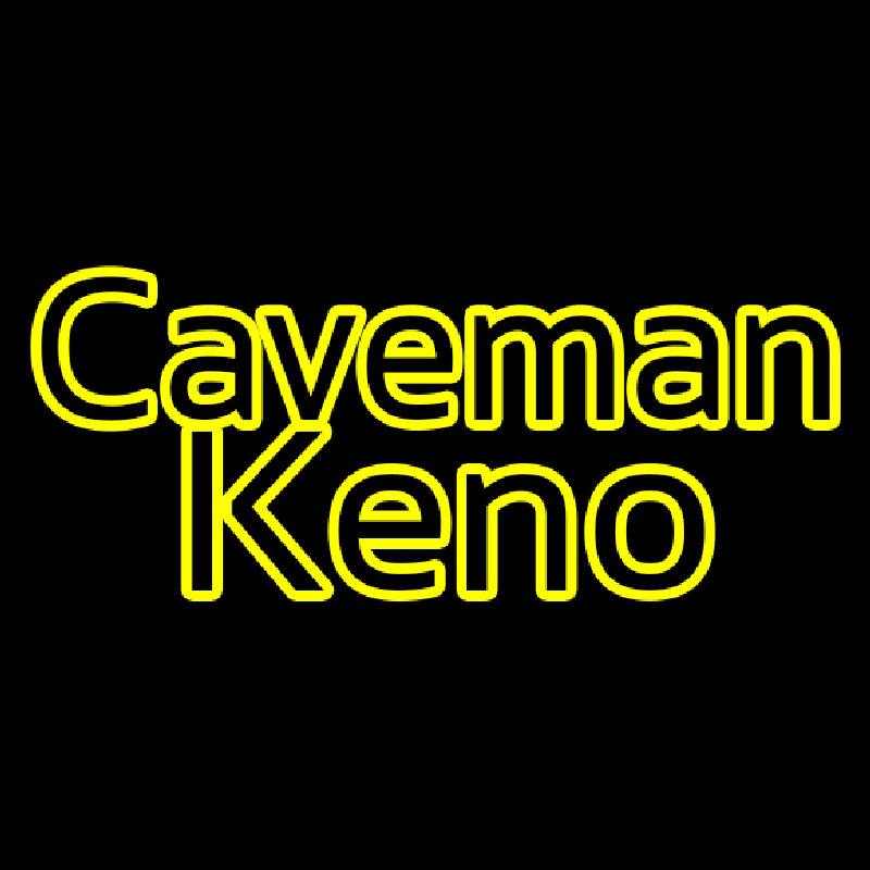 Caveman Keno Leuchtreklame