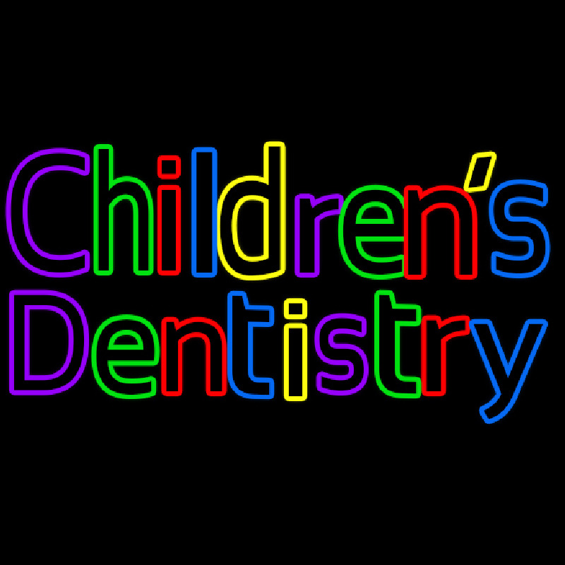 Childrens Dentistry Leuchtreklame