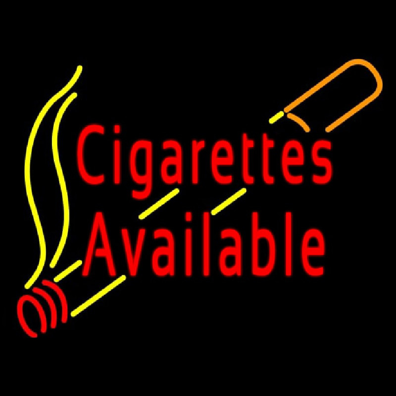 Cigarettes Available Leuchtreklame