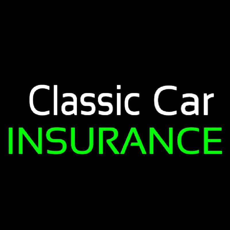 Classic Car Insurance Leuchtreklame