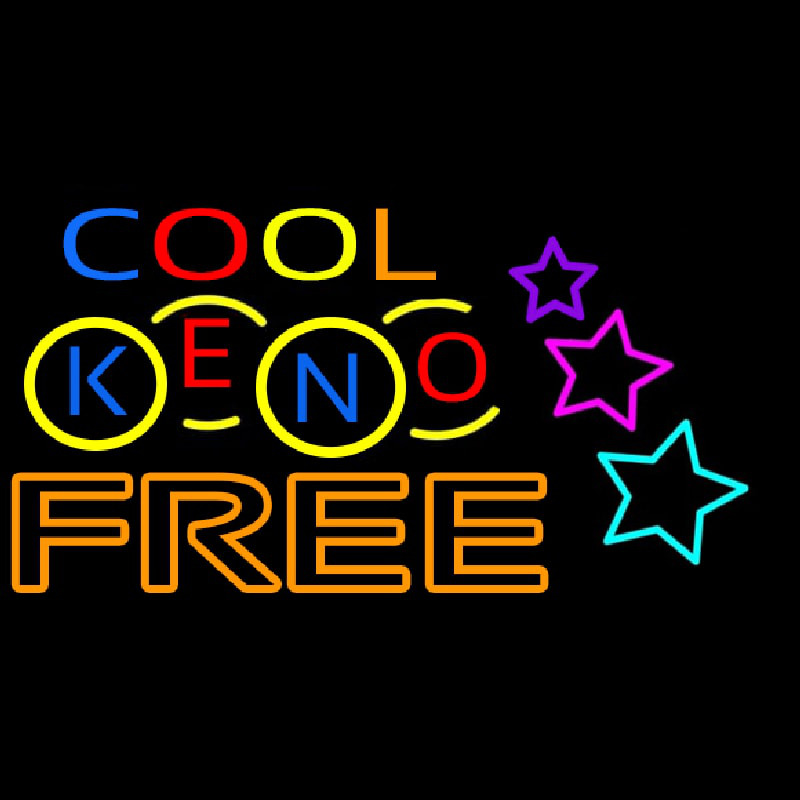 Cool Keno Free 1 Leuchtreklame