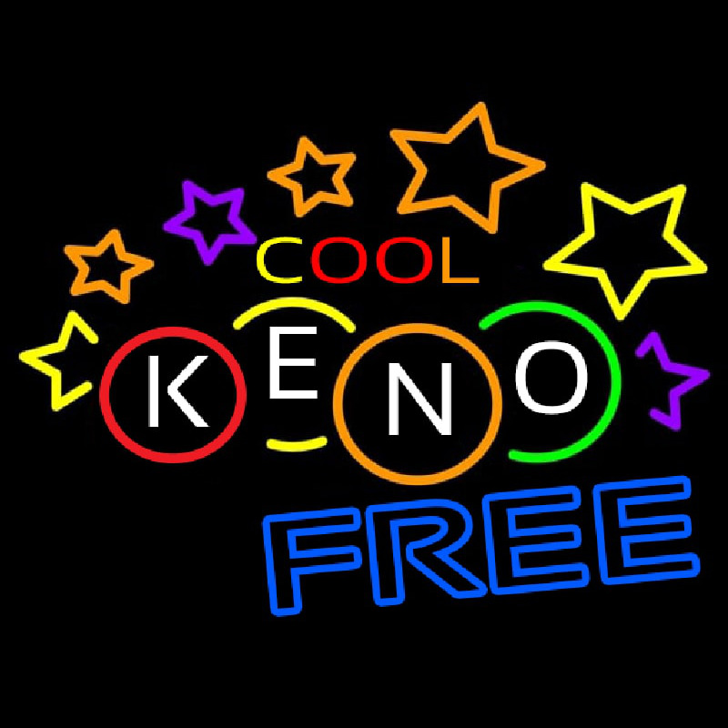 Cool Keno Free 3 Leuchtreklame