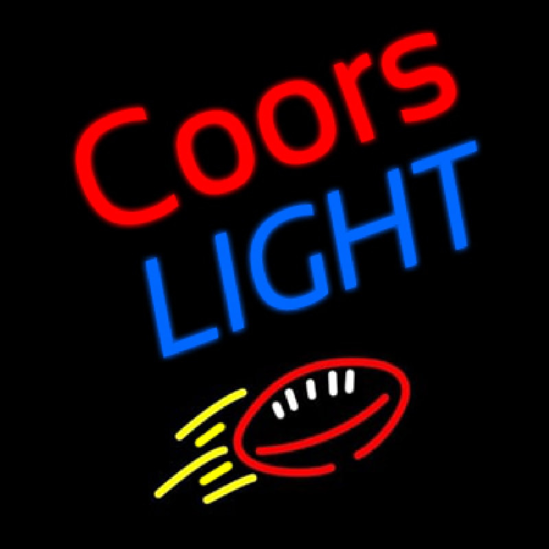 Coors Light Football Beer Leuchtreklame