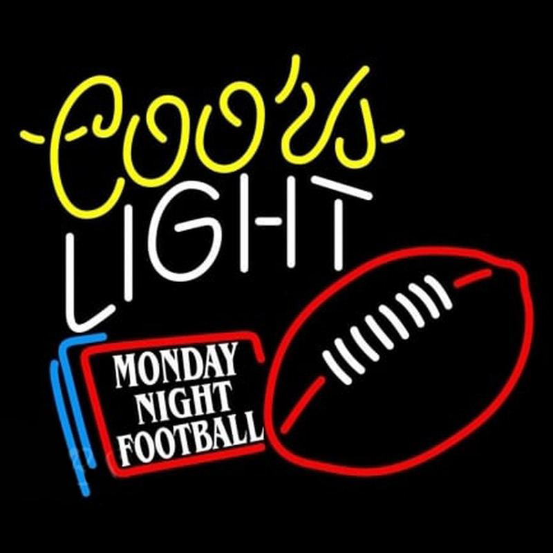 Coors Light Monday Night Football Leuchtreklame