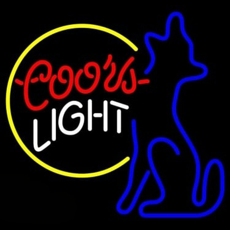 Coors Light Moon Coyote Leuchtreklame