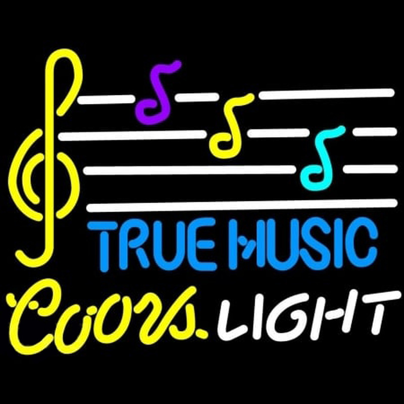 Coors Light True Music Leuchtreklame