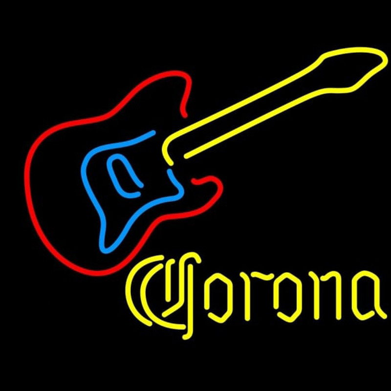 Corona Guitar Beer Sign Leuchtreklame