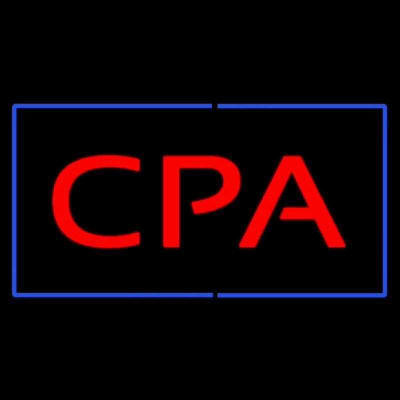 Cpa Rectangle Blue Leuchtreklame