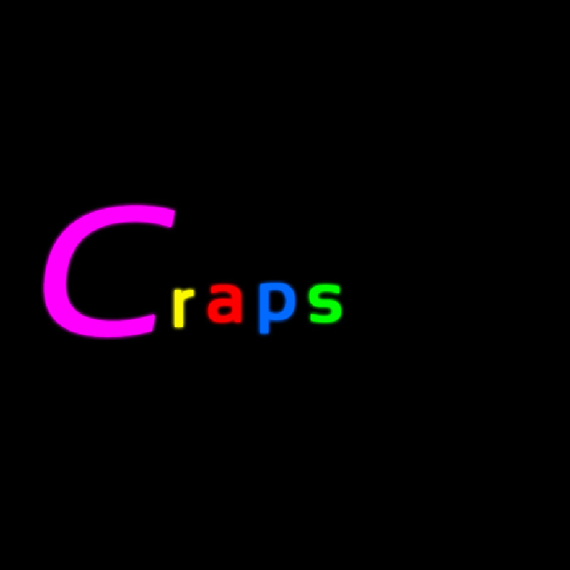 Craps 2 Leuchtreklame