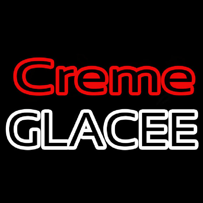 Creme Glacee Leuchtreklame