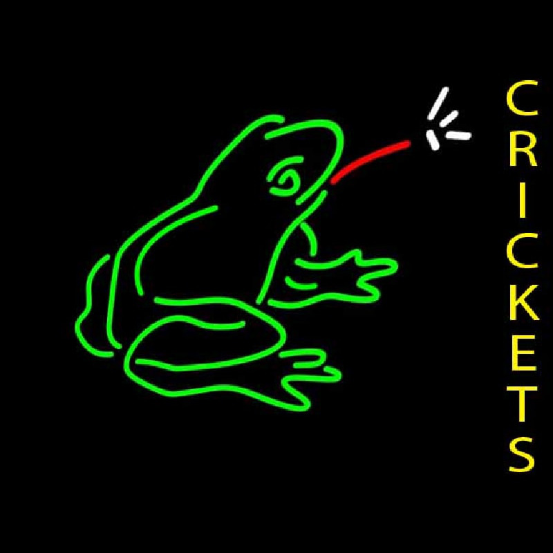 Crickets With Logo Leuchtreklame