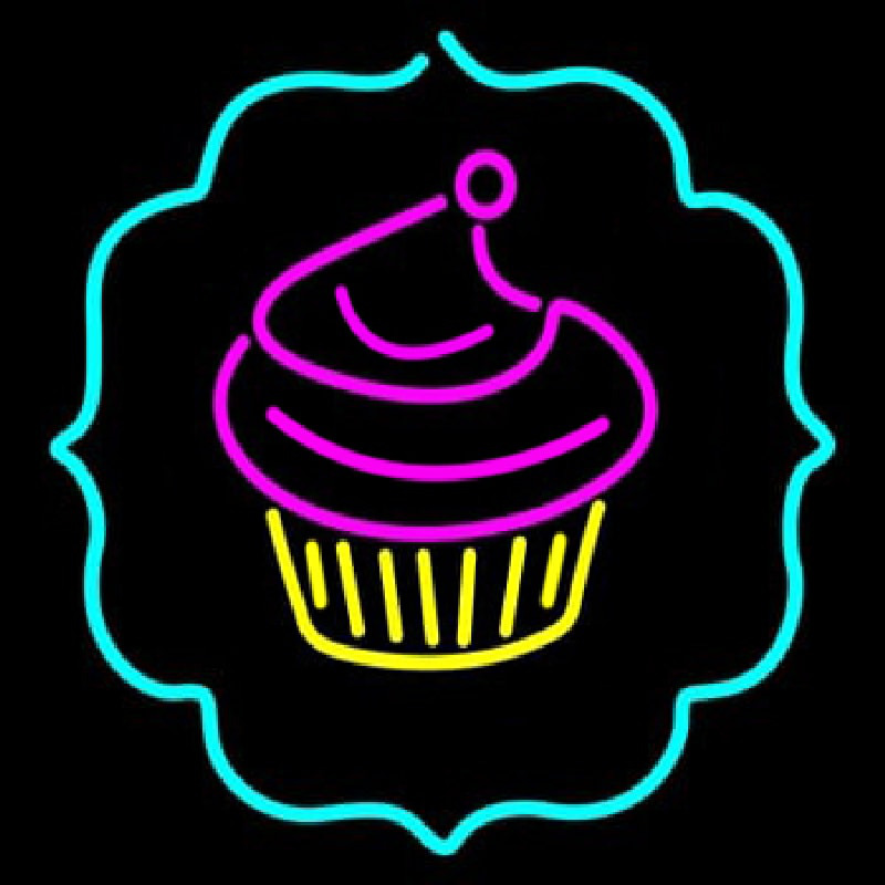 Cupcake Logo Leuchtreklame