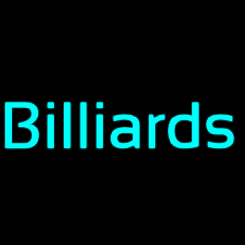 Cursive Letter Billiards 2 Leuchtreklame