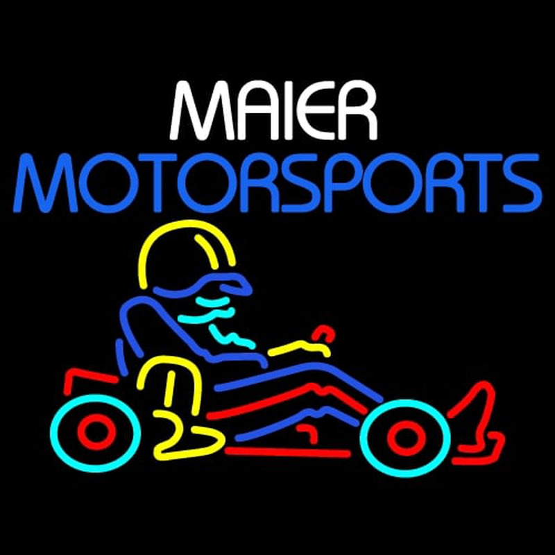 Custom Maier Motorspots Go Kart Leuchtreklame