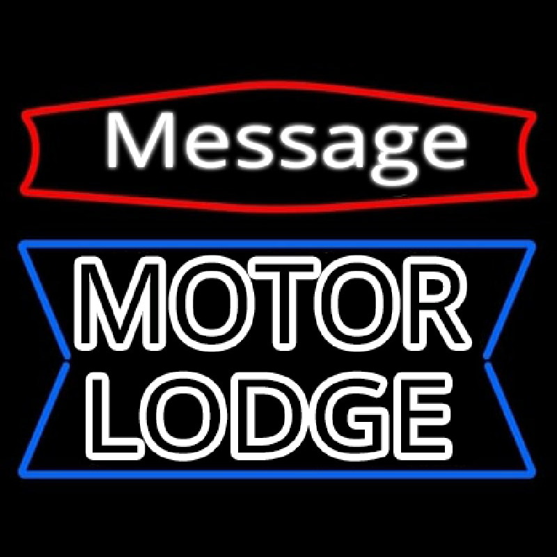 Custom Personalized Motor Lodge Leuchtreklame