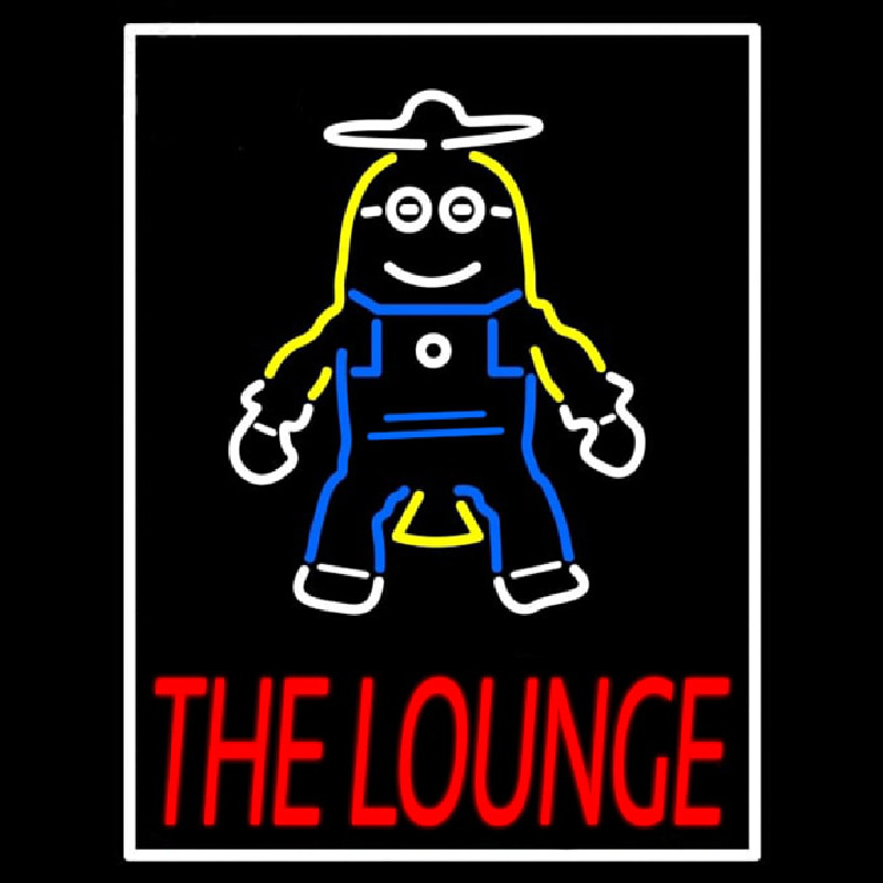 Custom The Lounge Leuchtreklame