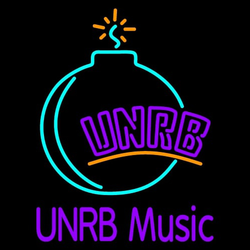 Custom UNRB Music Logo Leuchtreklame