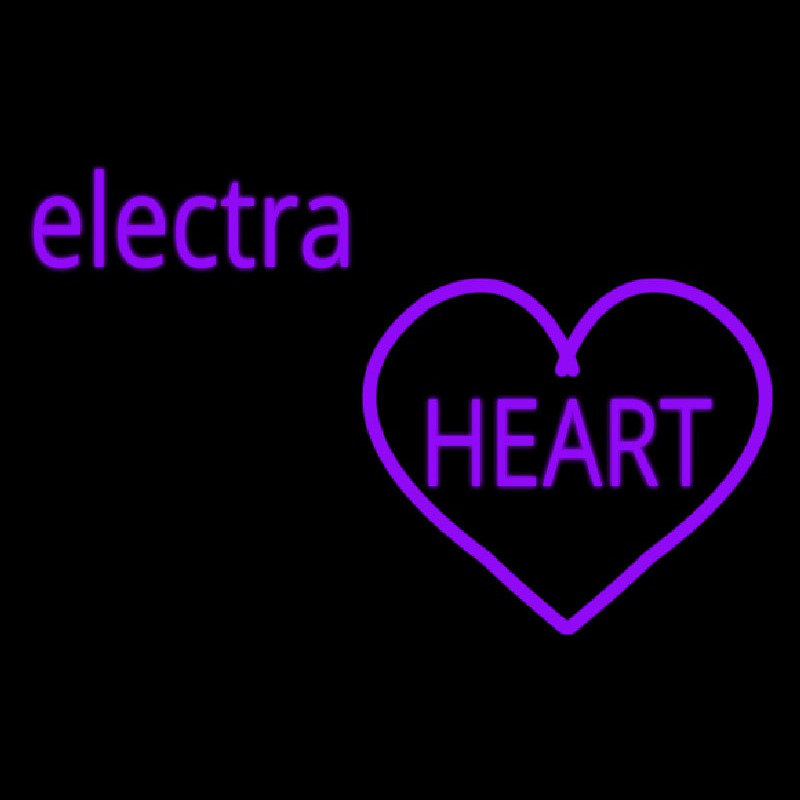 Cute Electra Heart Girls Leuchtreklame