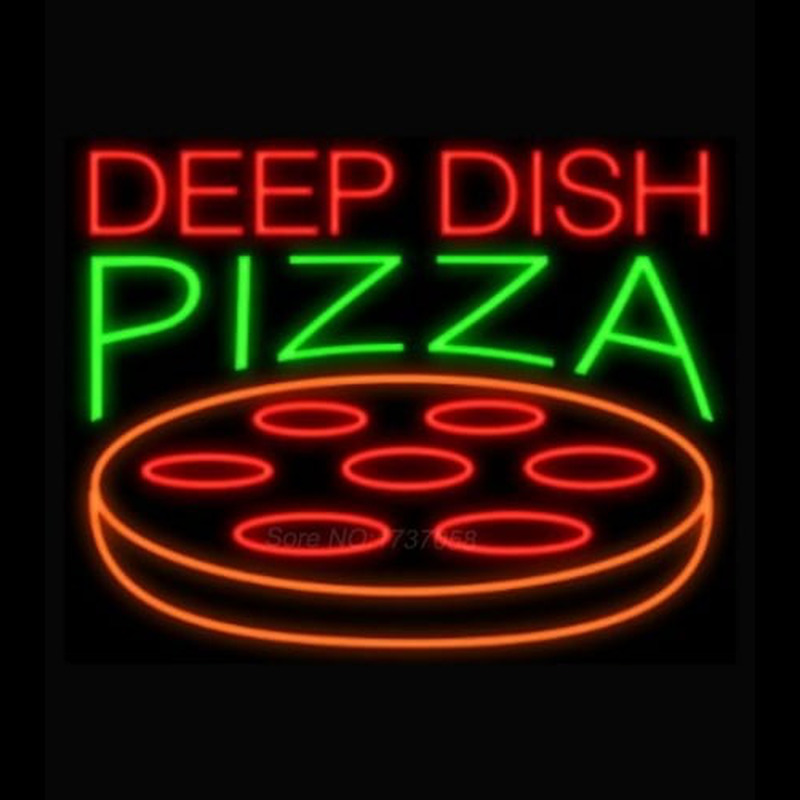 Deep Dish Pizza Leuchtreklame