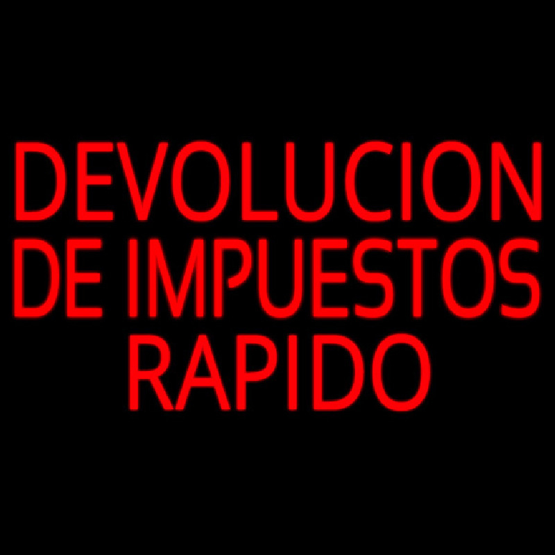 Devolucion De Impuestos Rapido Leuchtreklame