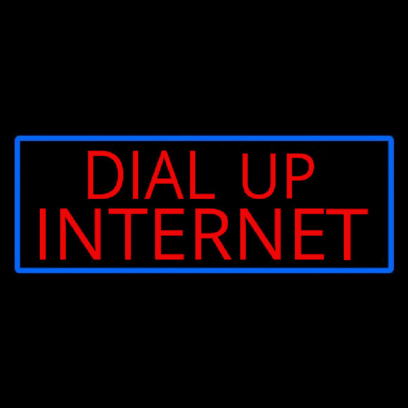 Dial Up Internet Leuchtreklame