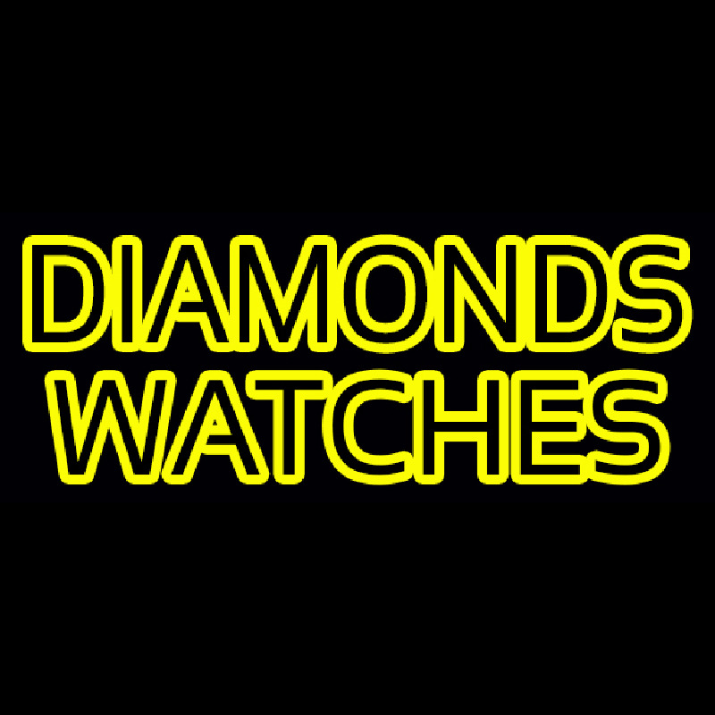 Diamonds Watches Leuchtreklame