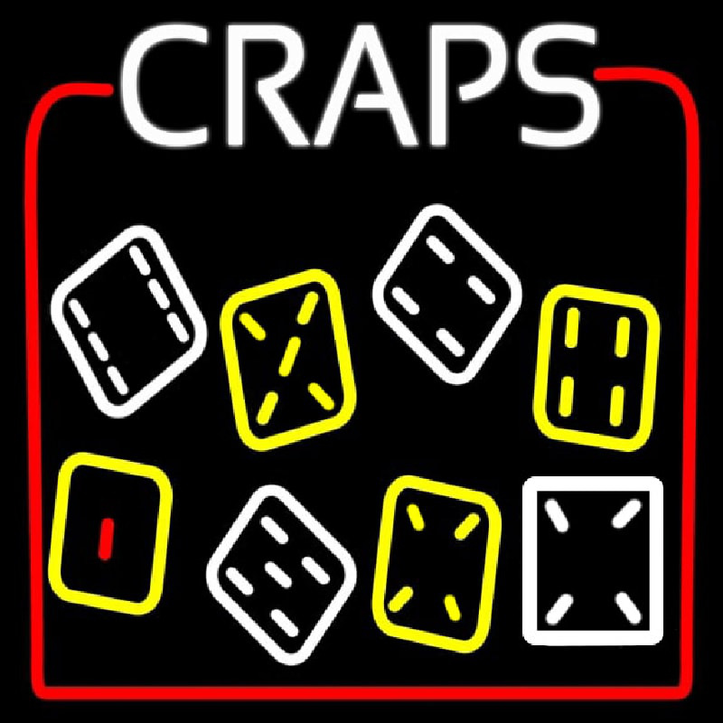 Dies With Craps 1 Leuchtreklame