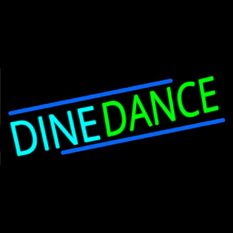 Dine Dance Leuchtreklame