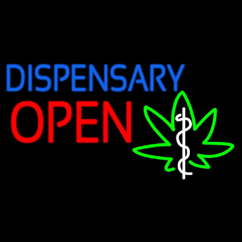 Dispensary Open Leuchtreklame