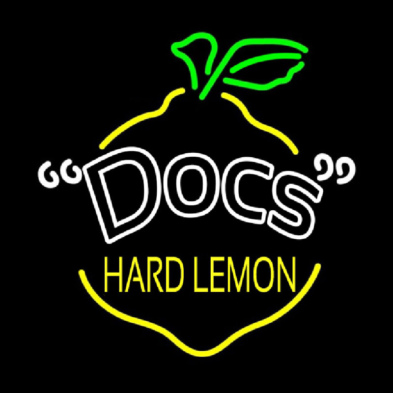 Docs Hard Lemon Leuchtreklame