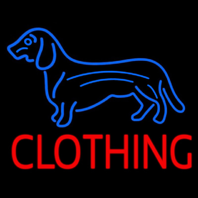 Dog Clothing Leuchtreklame